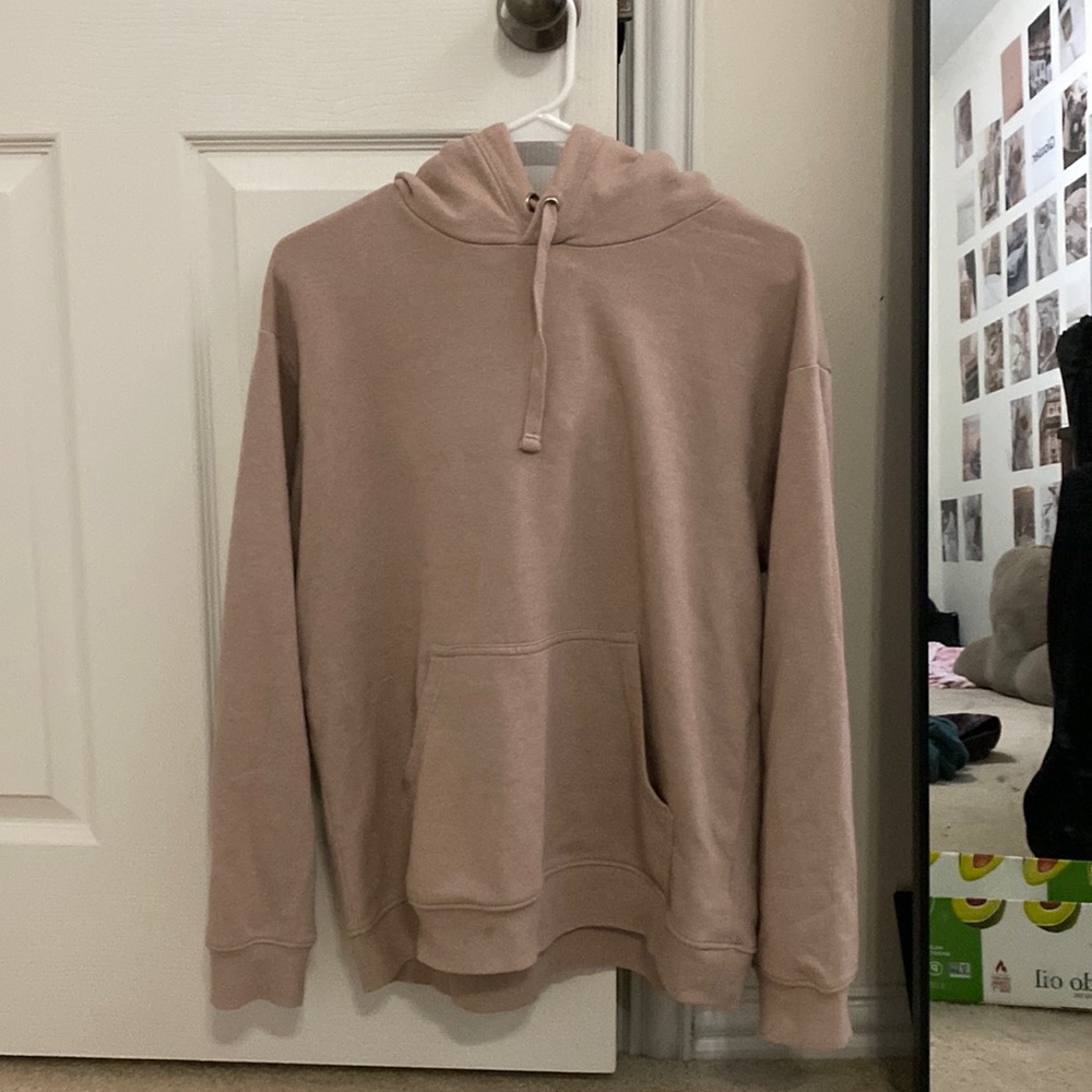 H&M basic mauve beige tan hoodie